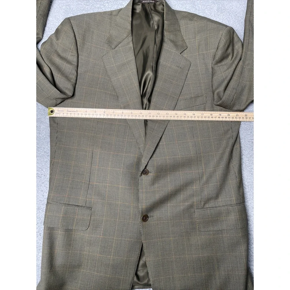 Canali Holt Renfrew Brown Tan 100% Wool Blazer Suit Jacket Size‎ 54 (44 US)